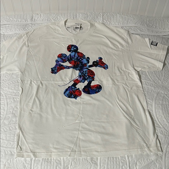 Disney Other - White Disney NEFF Mickey Mouse red rose w/blue and purple